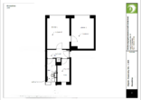Charmante 2 Zimmer Wohnung - Grundriss Oss. 1 401
